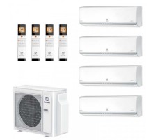 Мульти сплит система Electrolux на 4 комнаты (25+25+25+35 кв.м.) Monaco