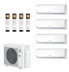 Мульти сплит система Electrolux на 4 комнаты (25+25+25+35 кв.м.) Monaco