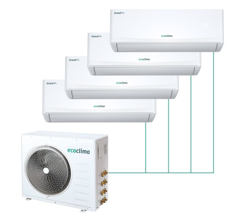 Мульти сплит-система Ecoclima на 4 комнаты (25+25+35+35 кв.м.)