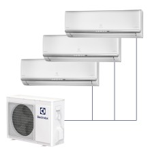 Мульти сплит система Electrolux на 3 комнаты (25+25+25 кв.м.) Monaco