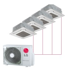 Мульти сплит-система LG кассетная на 4 комнат (20+20+20+20 кв.м.)