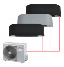 Мульти сплит-система Toshiba на 3 комнаты (30+30+30 кв.м.) HAORI