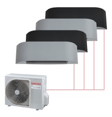 Мульти сплит-система Toshiba на 4 комнаты (25+25+25+25 кв.м.) HAORI