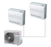 Мульти сплит-система Toshiba на 2 комнаты (25+35 кв.м.) консольный