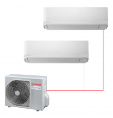 Мульти сплит-система Toshiba на 2 комнаты (25+50 кв.м.) SEIYA