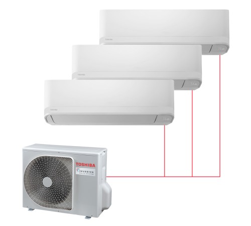 Мульти сплит-система Toshiba на 3 комнаты (35+35+35 кв.м.) SEIYA