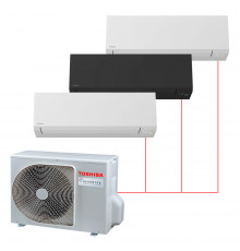Мульти сплит-система Toshiba на 3 комнаты (25+35+35 кв.м.) SHORAI EDGE BLACK