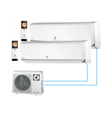 Мульти сплит Electrolux 2 комнаты (35+35) HM FM