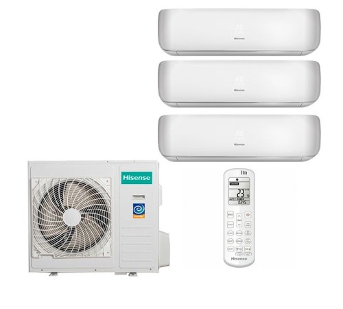 Мульти сплит Hisense 3 комнаты (25+25+25) Premium Design