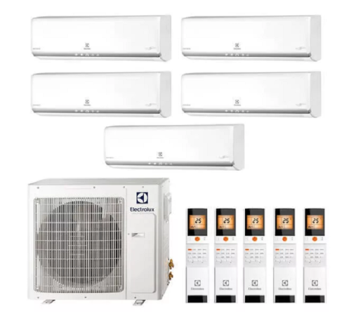 Мульти сплит система Electrolux на 5 комнат (20+20+20+20+35 кв.м) HM FMI