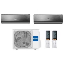 Мульти сплит Haier 2 комнаты (20+20) черный/черный LIGHTERA