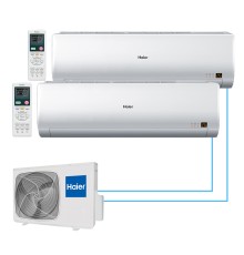 Мульти сплит Haier 2 комнаты (25+25) BREEZA