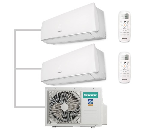 Мульти сплит Hisense 2 комнаты (20+25)