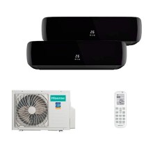 Мульти сплит Hisense 2 комнаты (20+35) Black