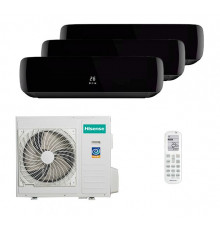 Мульти сплит Hisense 3 комнаты (20+20+20) Black