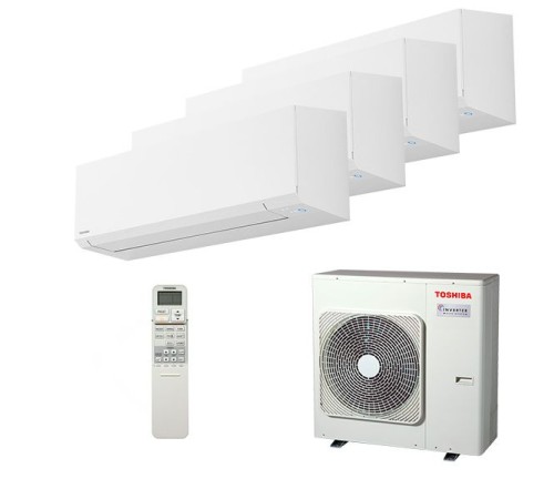 Мульти сплит-система Toshiba на 4 комнаты (20+20+20+20 кв.м.) SHORAI EDGE WHITE