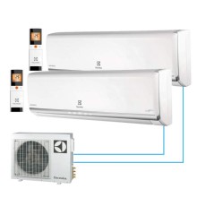 Мульти сплит-система Electrolux на 2 комнаты (20+20 кв.м.) серия Monaco