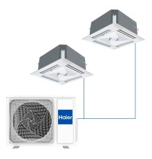 Мульти сплит Haier 2 комнаты (35+35) кассетные R32